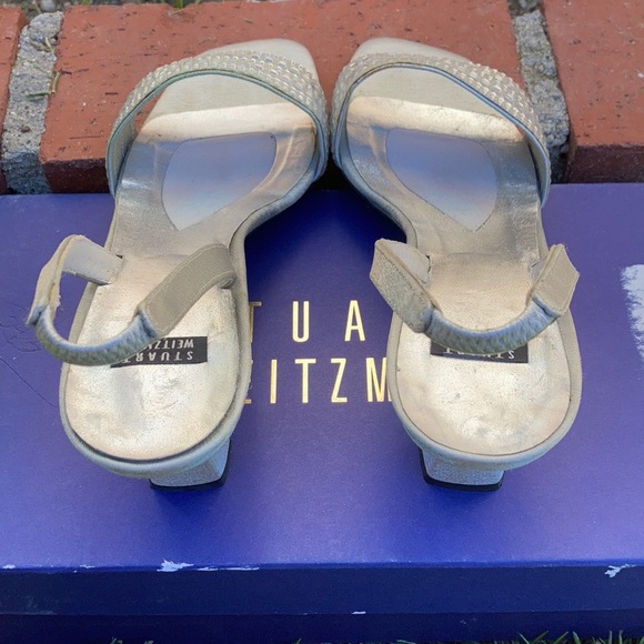 Stuart Weitzman Starry Silver Jewel Slingback Heel - Picture 6 of 7